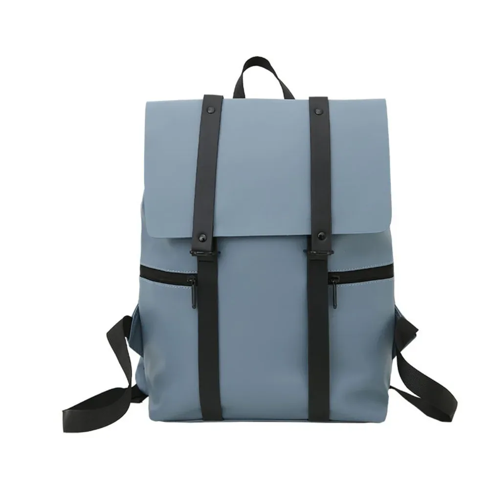 sacs d'école imperméables, sacs à dos pour ordinateur portable de couleur unie, sacs à dos de voyage à grande capacité avec bandoulière réglable
