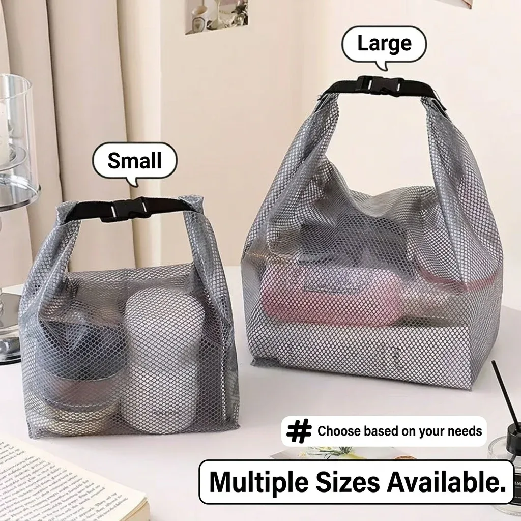 sac de toilette de voyage pour hommes et femmes, grande capacité, avec cordon de serrage, imperméable, pour la natation et la salle de bain