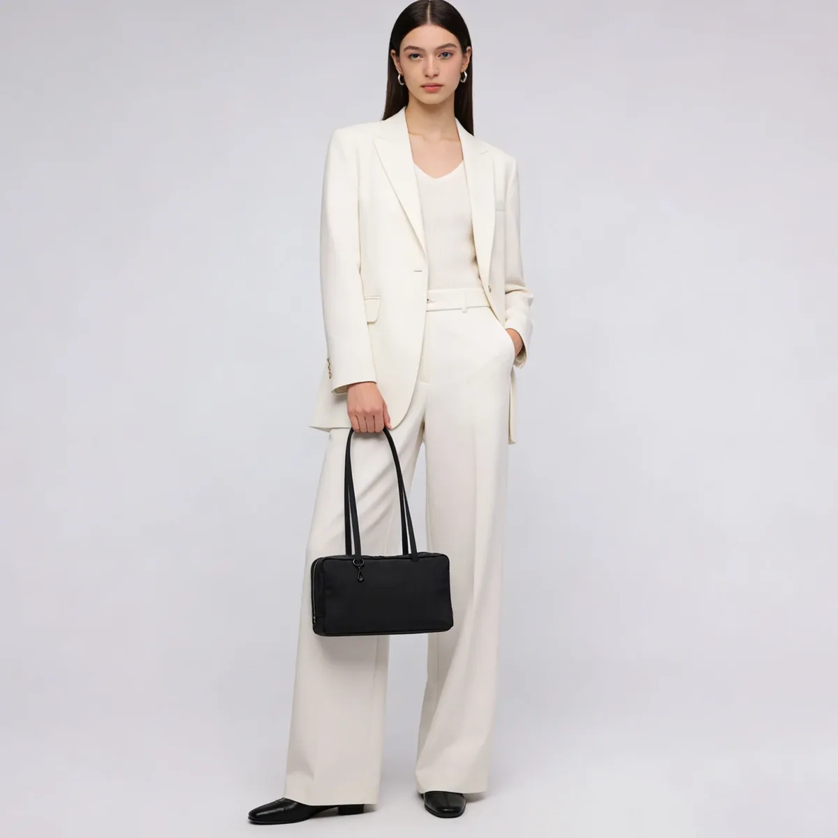 sac fourre-tout en nylon, sac à bandoulière pour femme avec clip porte-clés, sac à main léger à fermeture éclair, idéal pour le travail quotidien, les voyages, la gym, cadeau pour maman
