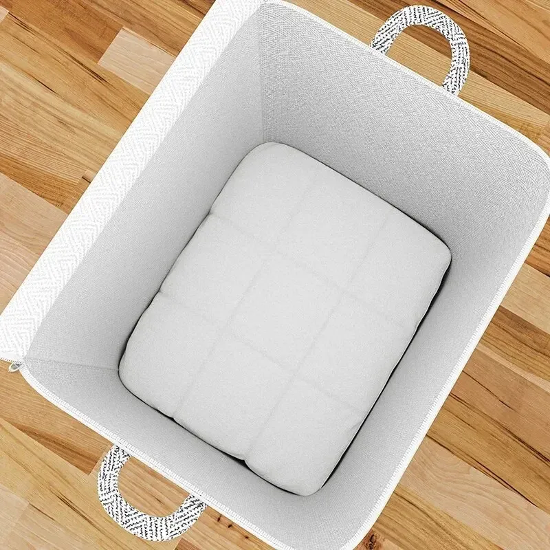 sac de rangement domestique de grande capacité, 1 pièce, matériau non tissé, organisateur de placard et de garde-robe, peut être utilisé pour les vêtements de couette, les jouets 2025