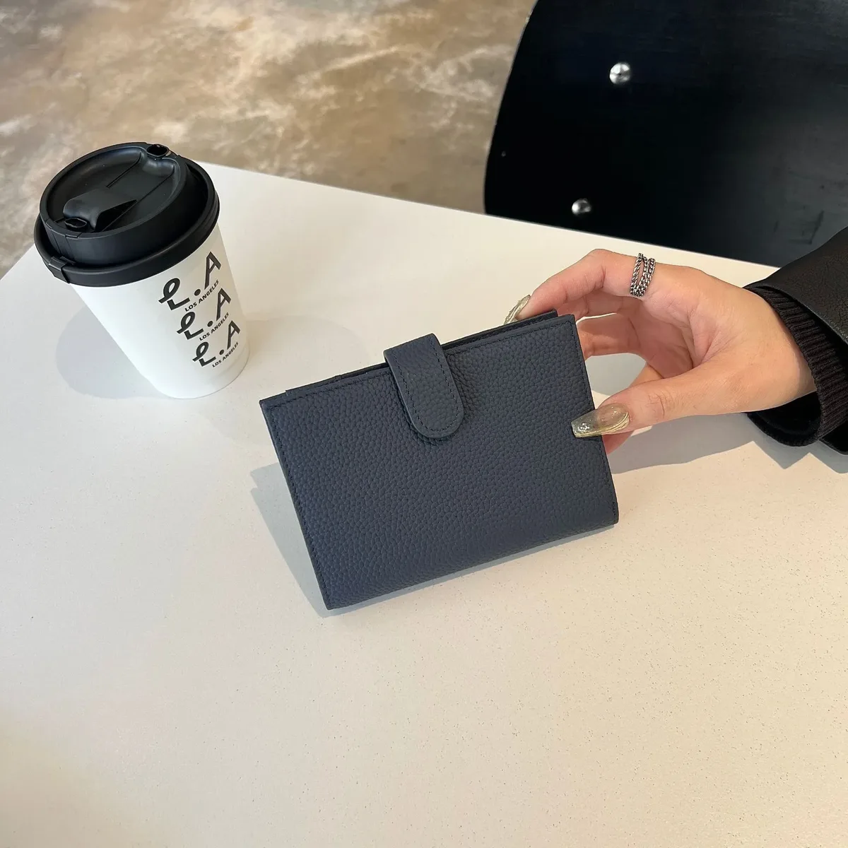 porte-passeport ultra-fin en cuir véritable avec nom personnalisé, nouveau porte-carte multifonctionnel, porte-billets, sac de rangement