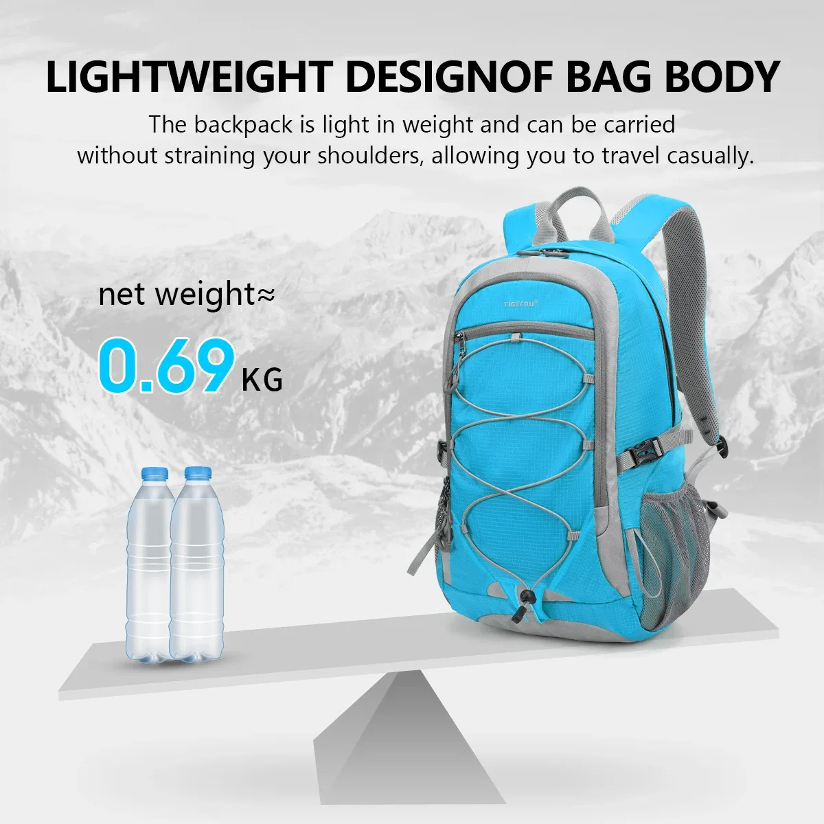 tigernu – sacs à dos d'escalade pour hommes et femmes, sac d'extérieur étanche, sac de voyage léger, sac de sport pour hommes, sac de randonnée