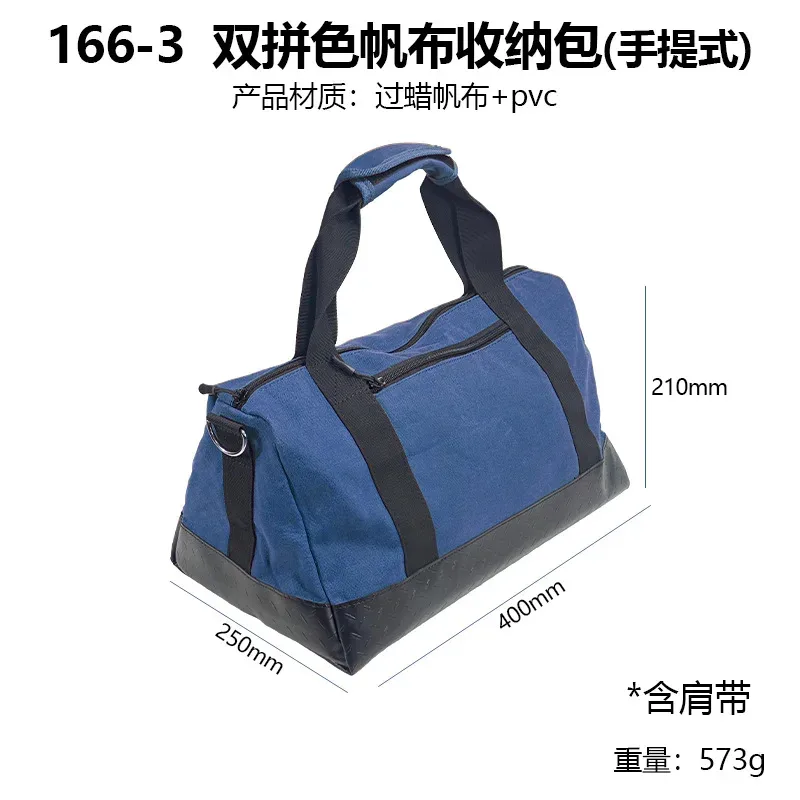 sac de rangement pour outils en toile cirée épaissie, multifonctionnel, style minimaliste moderne, avec compartiments multiples, pour outils...