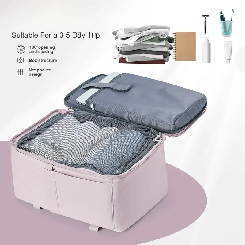 sac à dos pour ordinateur portable de taille cabine 40×20×25 cm, sac à dos de grande capacité pour les voyages en avion, les week-ends et les voyages d'une nuit
