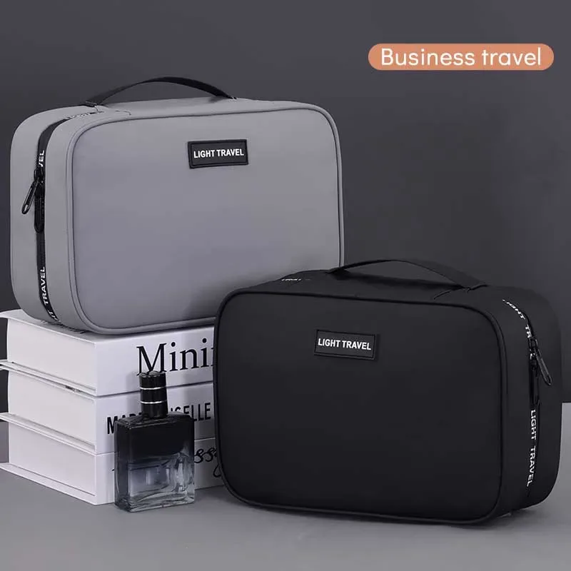 trousse de toilette suspendue imperméable grande capacité, sac de voyage portable, trousse à cosmétiques pour hommes et femmes, pochette de lavage