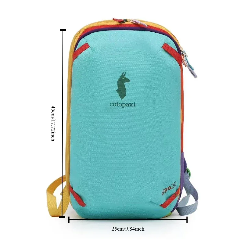 sac à dos double épaule durable 20l, design vibrant couleur camel, unisexe, pour étudiants, sac d'école polyvalent, pour les trajets quotidiens et les voyages