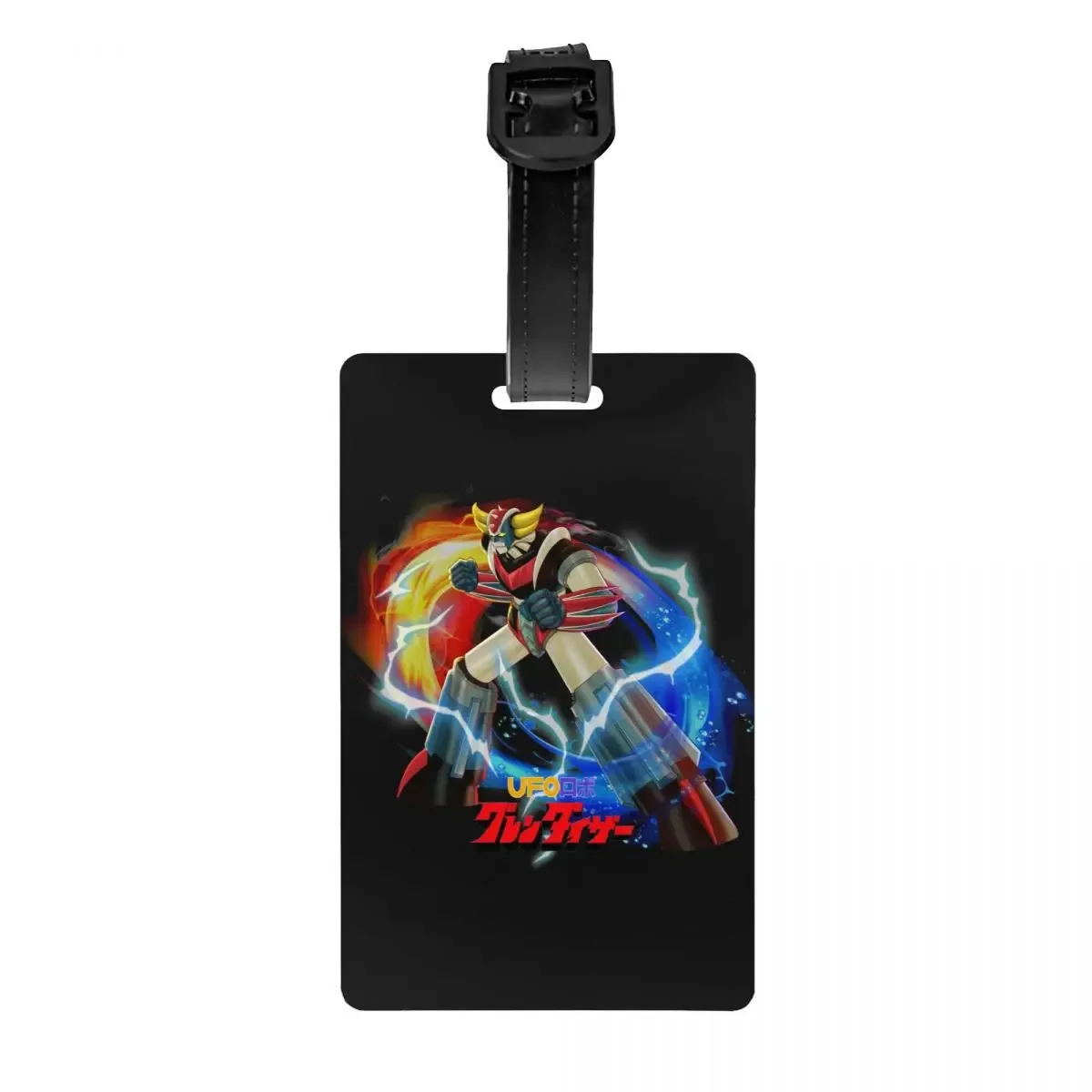 étiquettes à bagages personnalisées goldorak grendizer pour valises, mignonnes, anime ufo robot goldrake, couverture de confidentialité, carte d'identité