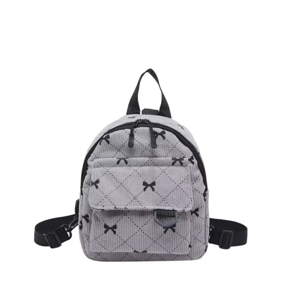 mini sac à dos imprimé nœud papillon mignon, sac à bandoulière, sac de rangement cosmétique de voyage, sacs à livres coréens pour étudiants, sac à dos décontracté 2026