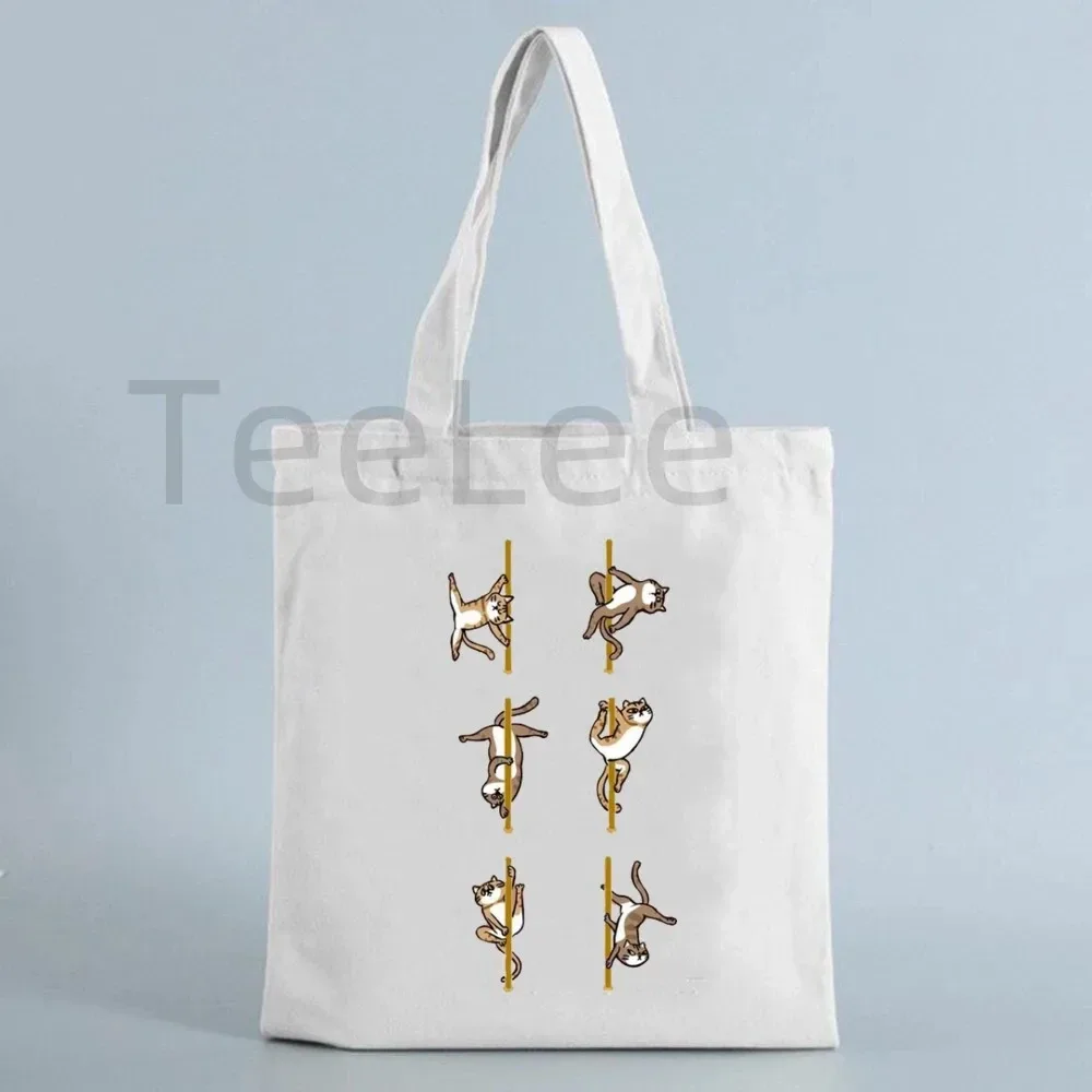 sac fourre-tout drôle de pôle danse, sacs licorne kawaii avec livraison gratuite, sac de shopping réutilisable, fourre-tout en toile animale, sacs à main à la mode, cadeau