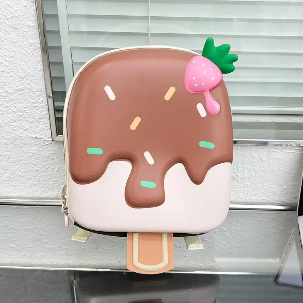 sac à dos mignon de haute qualité en forme de crème glacée, grande capacité, sac à dessert léger et portable pour enfants