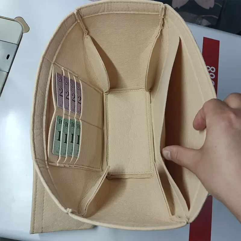 doublure d'insertion d'organisateur de sac adaptée pour mini fourre-tout cyme ou cyme, pochette de rangement de sac et sac à main de doublure intérieure d'organisation, garde le façonneur