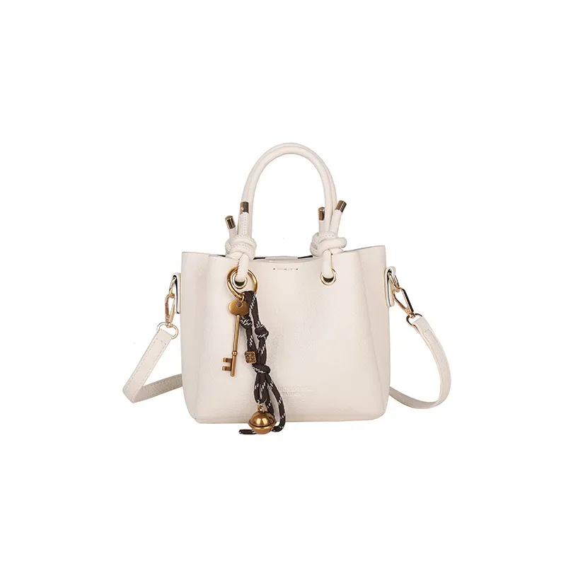 sac fourre-tout fait à la main, sac à main à bandoulière, accessoire artisanal en cuir, ensemble de matériel semi-fini cousu à la main, bricolage