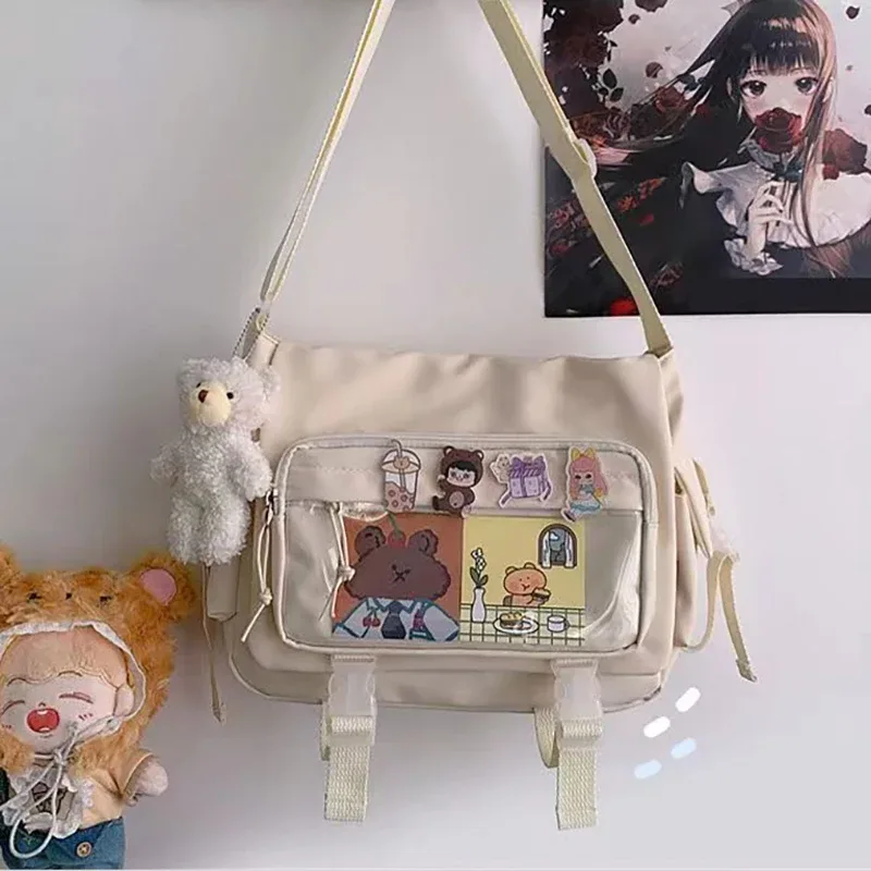 style japonais kawaii itabag pour poupées grands sacs à main nouveaux sacs d'école en nylon pour adolescentes fourre-tout sac à bandoulière jk sac à bandoulière
