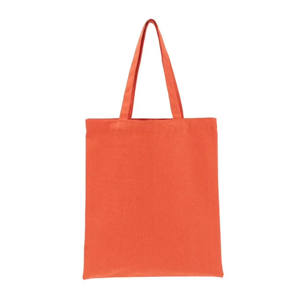sac fourre-tout en toile naturelle vierge, sac en coton pour la sensibilisation écologique, les sorties décontractées et le shopping quotidien