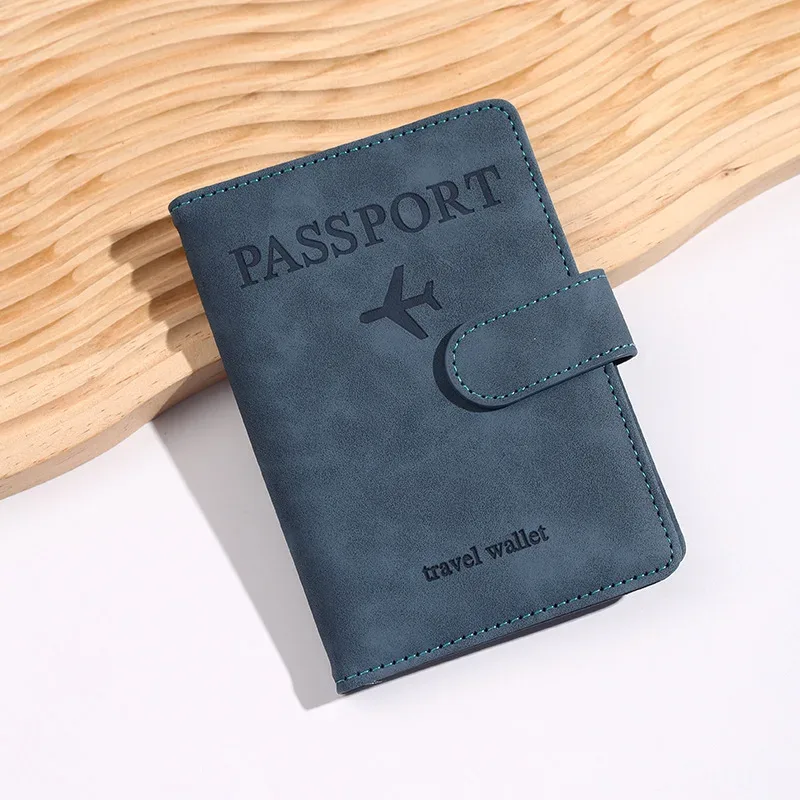 porte-documents d'affaires rfid pour le voyage, porte-passeport personnalisé, portefeuille pour carte d'identité et carte bancaire, étui portefeuille, accessoires de voyage