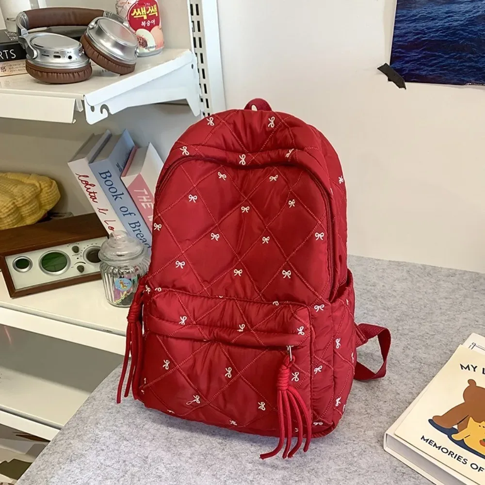 nouveau grand sac à dos scolaire léger pour enfants avec nœud, sac d'école pour étudiants, sac pour ordinateur portable, fournitures d'apprentissage