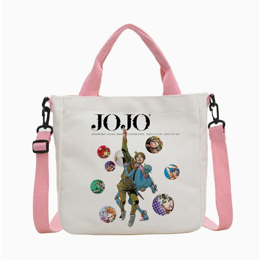 Sac fourre-tout Jojo Bizarre Adventure Steel Ball Run, sac fourre-tout pliable pour femme, sac à bandoulière pour le shopping y2k
