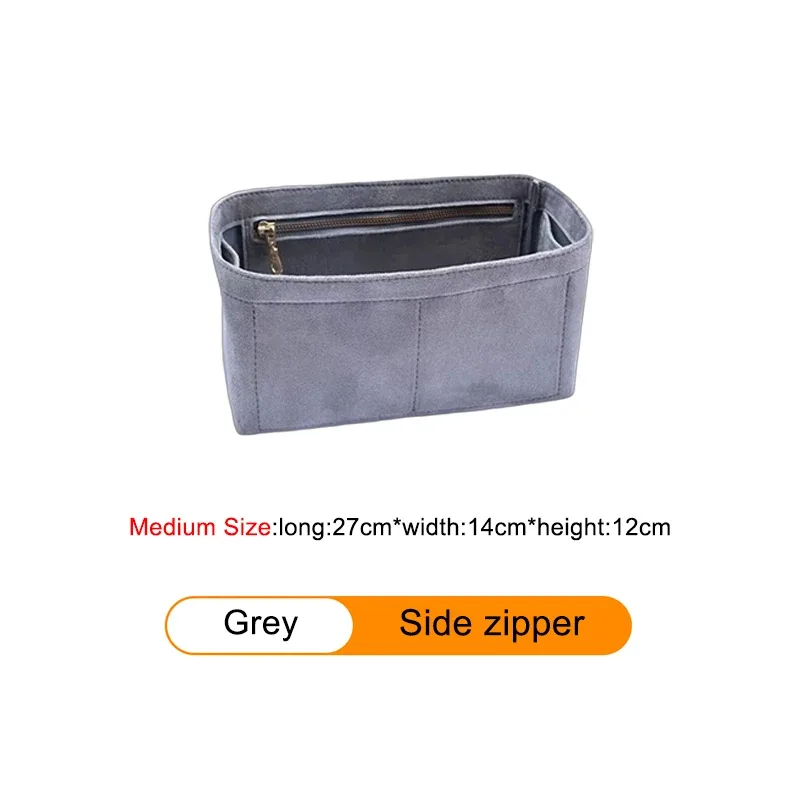 insert organisateur de sac pour h-birkin 25 30 35, sac à main en velours, sac à cosmétiques, support de rangement, sac de modification intérieure, accessoire