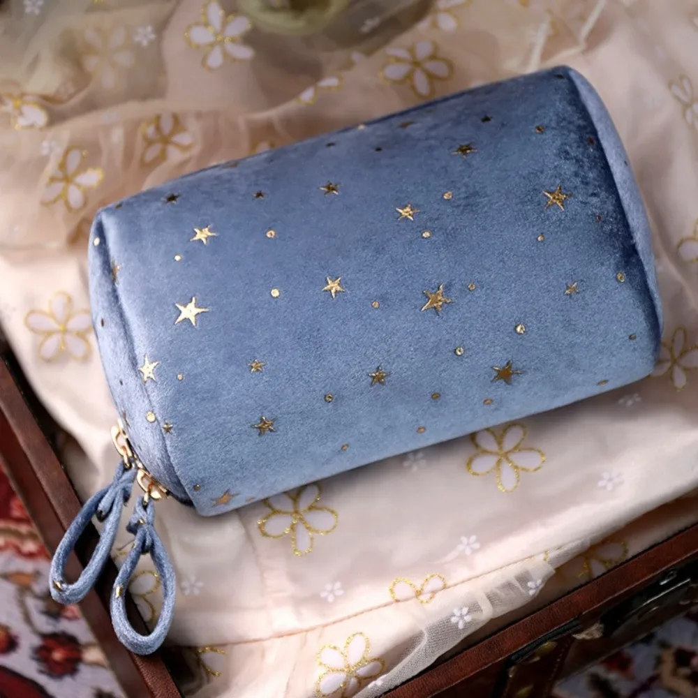 sac de maquillage en velours pour fille, organisateur, sac de rangement pour rouge à lèvres, trousse de toilette pour femme, étui de beauté, pochette de maquillage portable, sac cosmétique