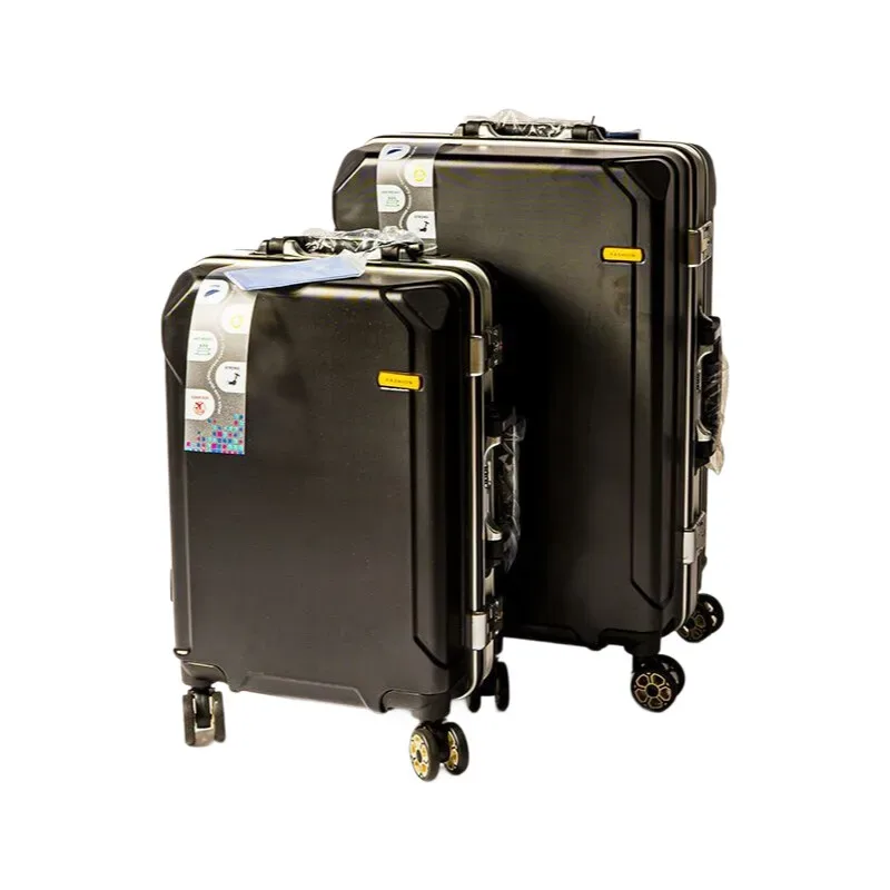 valise d'enregistrement moderne à cadre en aluminium, grande capacité, étanche, roues silencieuses, design de mode pour bagages de cabine d'affaires/voyage