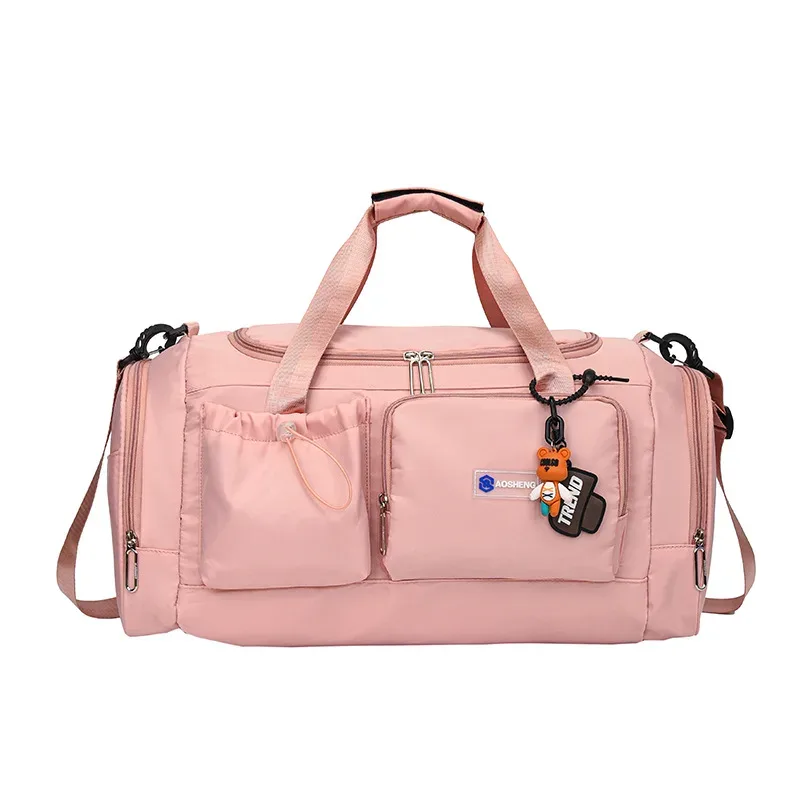 sac de voyage à main de grande capacité pour week-end, sacs de sport de nuit avec compartiment à chaussures, sac de sport, de fitness pour femmes