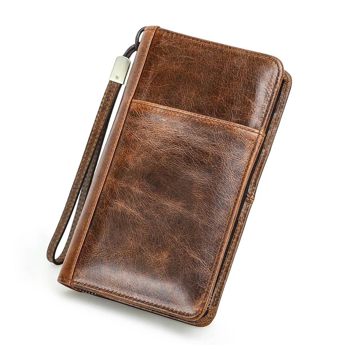 porte-passeport en cuir véritable pour homme de la marque contact avec emplacement pour stylo, portefeuilles de voyage pour passeports familiaux, porte-cartes d'identité, organiseur de documents, pochette pour documents