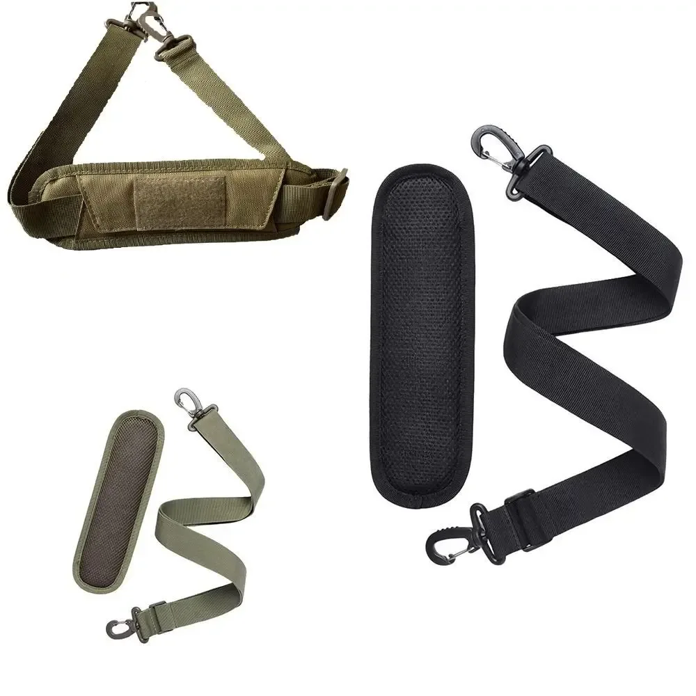 chaîne de sac à bandoulière réglable de couleur unie, coussinet rembourré amovible, ceinture d'épaule en nylon pour sac, rallonge de sac à bandoulière, chaîne de sac à bandoulière