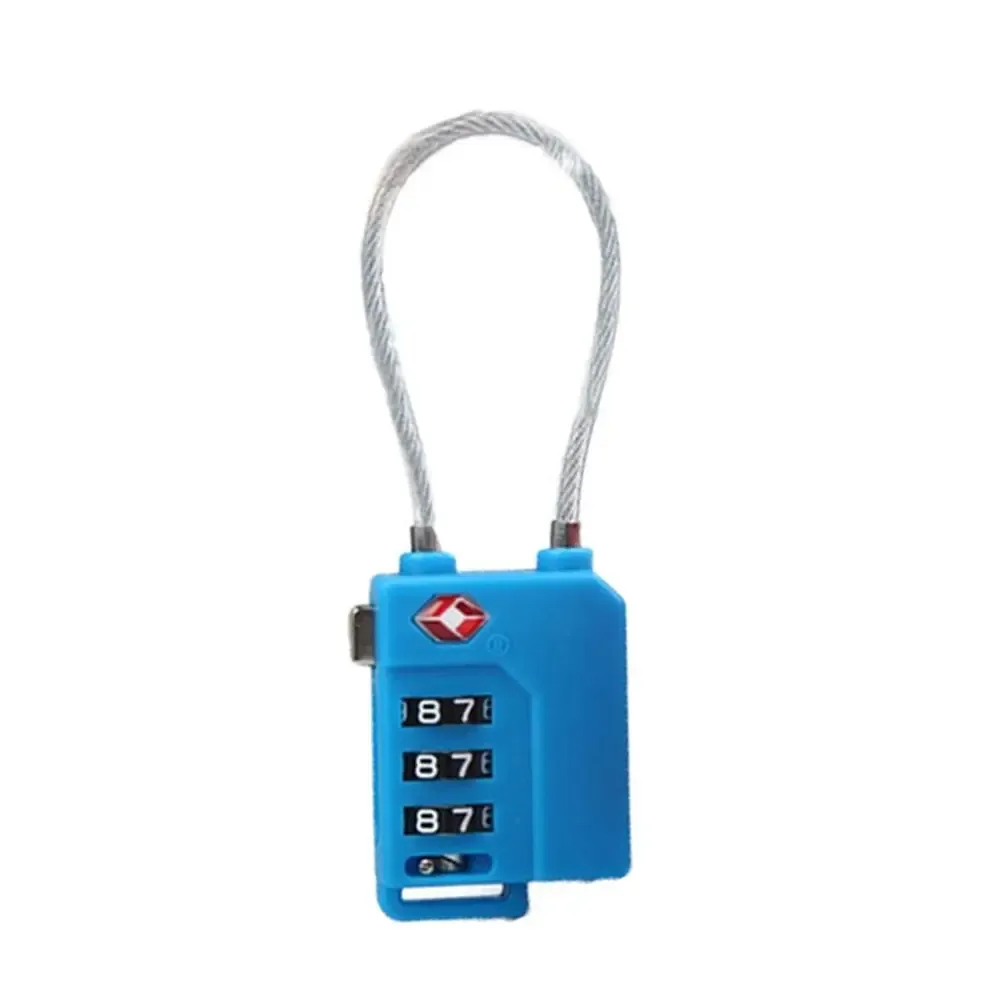 cadenas serrure tsa combinatoire chaîne métallique corps zinc noir roues blanc sécurité voyage usage valises bagages