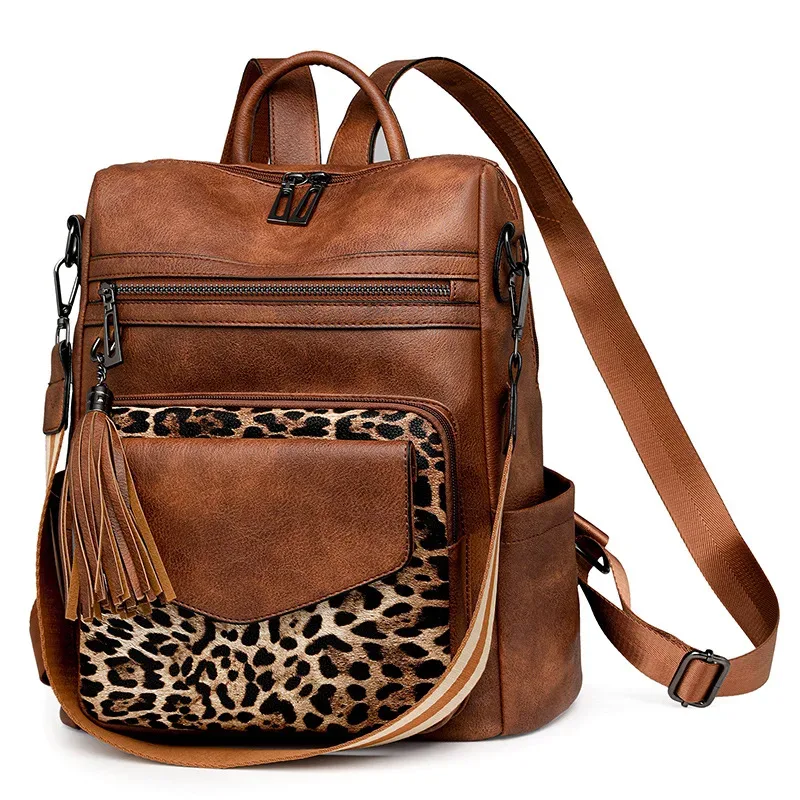 sac à dos d'hiver pour femmes, sac rétro européen à deux épaules, sac composite de luxe en pu, sac à bandoulière simple pour les déplacements, sacs de voyage de loisirs
