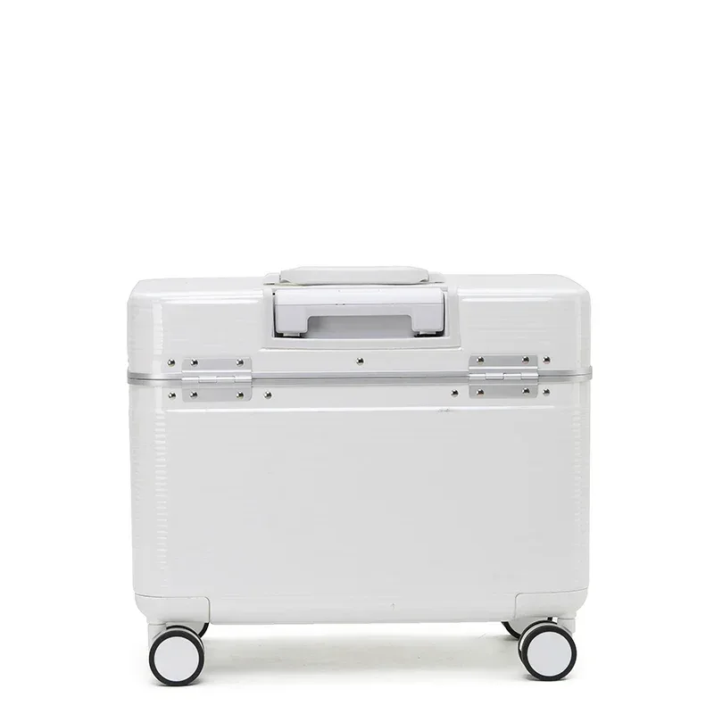 valise à cadre en alliage d'aluminium, valise à roulettes portable abs à ouverture supérieure, roues universelles, valise d'embarquement à verrouillage par code de peintures