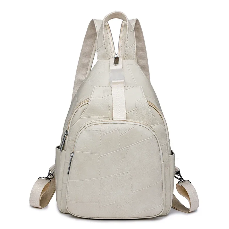 sacs à dos multifonctions en cuir pu pour femmes, sacs à dos d'école pour dames, pack de poudres de téléphone, sacs initiés, nouveau