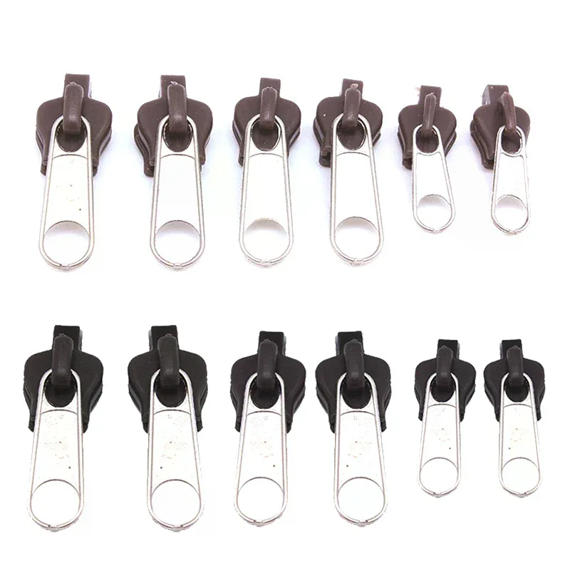 kit de réparation de fermeture éclair universelle instantanée 6 pièces, glissière de fermeture éclair de remplacement pour couture diy