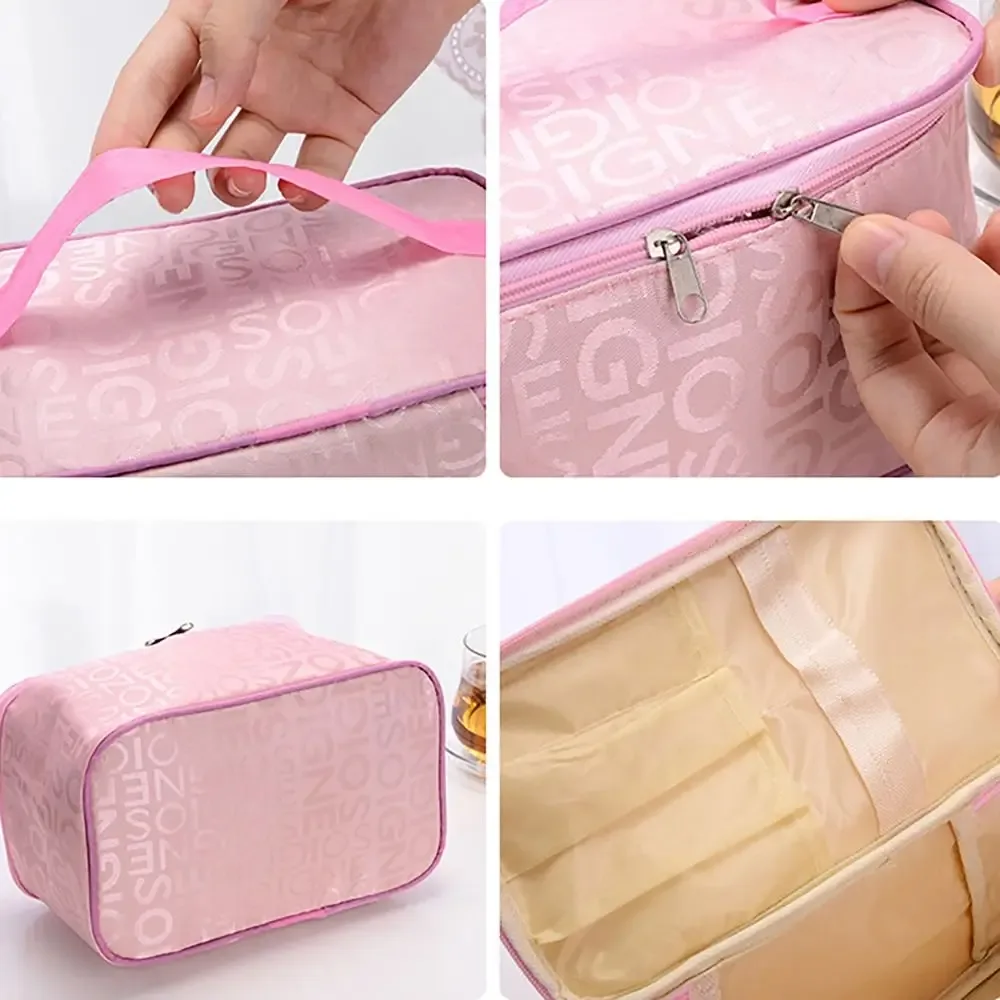 organisateur de rangement sac de maquillage pratique grande capacité accessoire de maquillage pochette cosmétique étanche voyage sac cosmétique maison