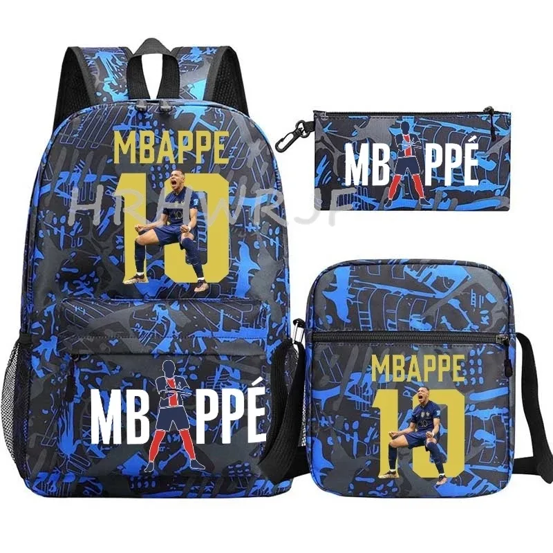 sacs à dos neymar, lot de 3, grand sac de voyage pour adolescents, sac d'école, sac à dos de sport, sac à dos décontracté en nylon classique pour ordinateur