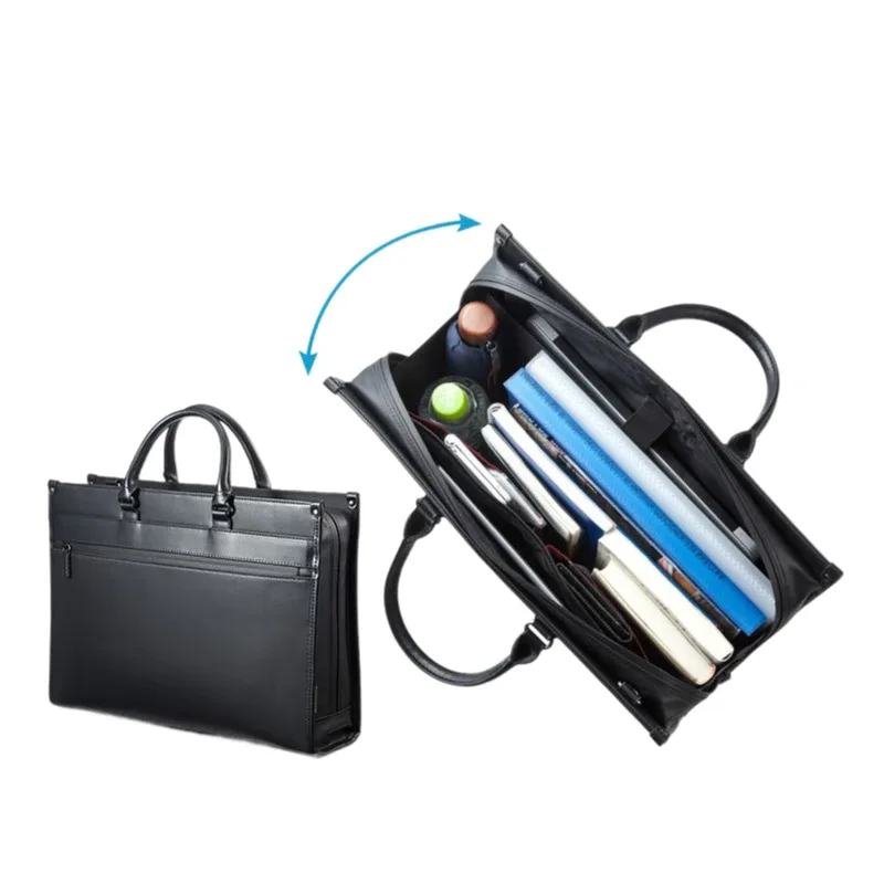 sac étanche pour ordinateur portable de 14 15.6 pouces, mallette d'affaires unisexe, antivol avec bandoulière, fourre-tout mince pour les déplacements