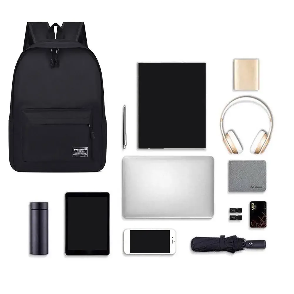 sac à dos minimaliste décontracté, grande capacité, multi-compartiments, voyage, tendance, cartable pour étudiant, sac d'ordinateur, sac d'affaires