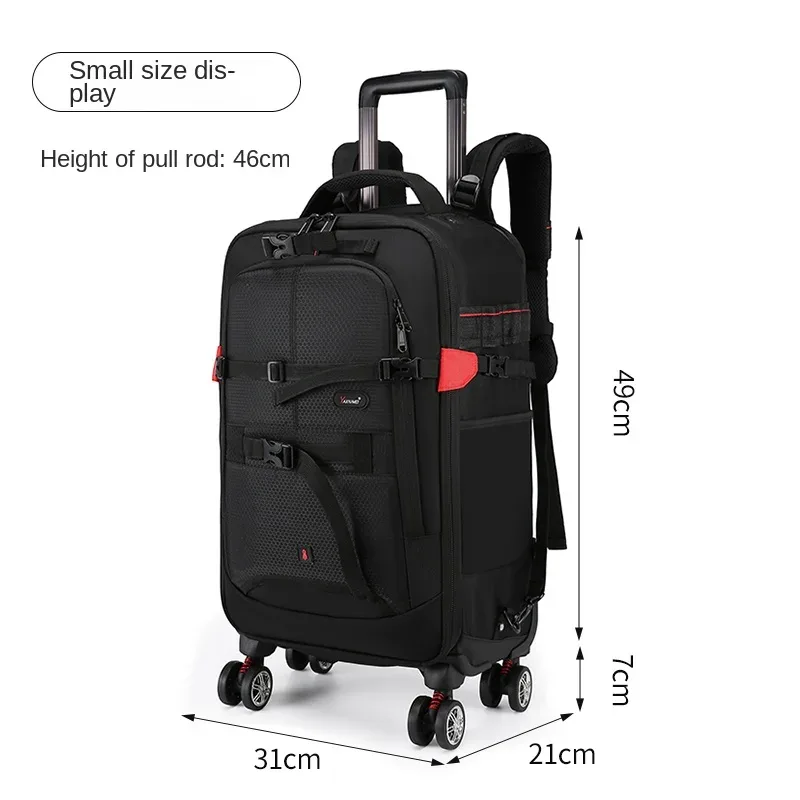 sac pour appareil photo multifonction valise sac à dos appareil photo numérique boîtier de chariot appareil photo professionnel sacs de voyage chariot bagages sacs à dos