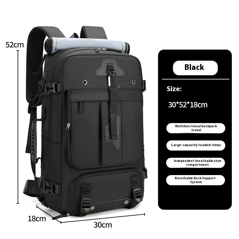nouveau sac à dos de voyage extensible grande capacité pour hommes, idéal pour l'extérieur, 80 litres