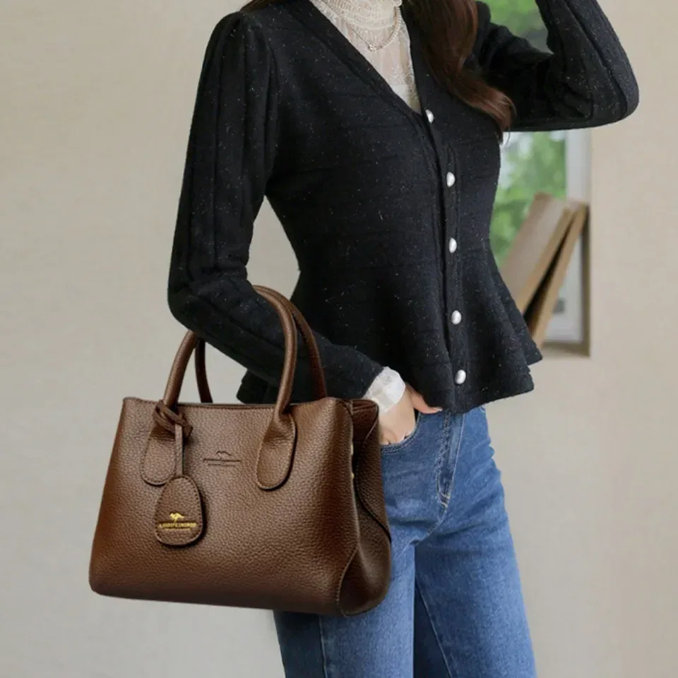 sacs à main pour femmes à 3 couches, sacs à bandoulière de luxe, sacs en cuir souple de haute qualité, sacs messager tendance pour femmes, sac à main