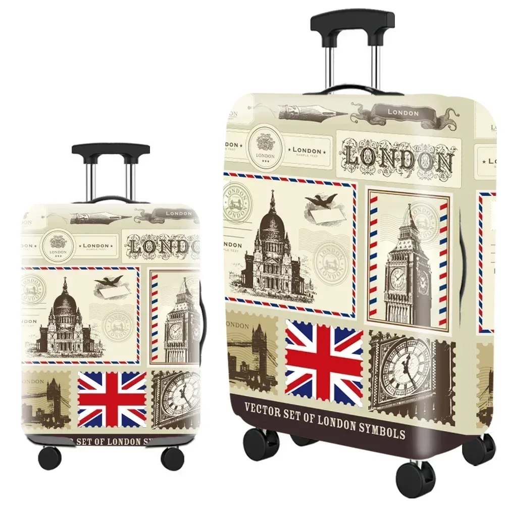optics elastic world juste de protection pour bagages, fermeture éclair trempée, housses de valise pour sac de 18 à 32 pouces, housse de chariot, accessoires de voyage
