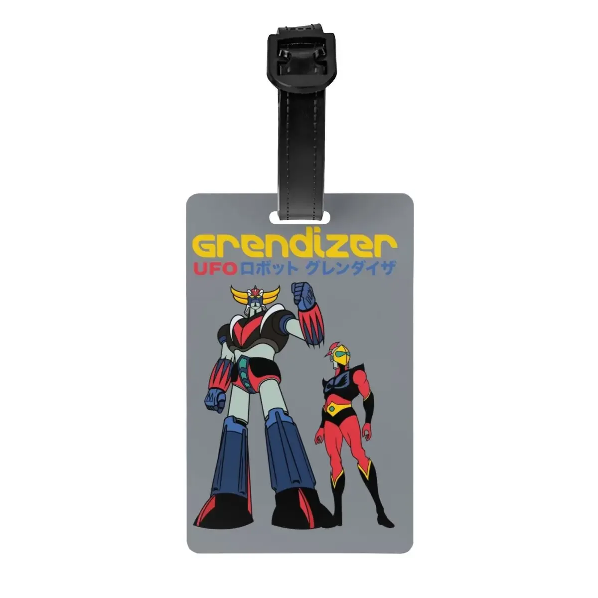 étiquettes à bagages personnalisées goldorak grendizer pour valises, mignonnes, anime ufo robot goldrake, couverture de confidentialité, carte d'identité