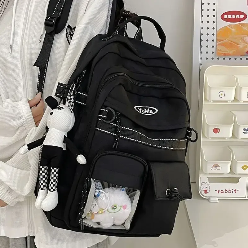 sac à dos harajuku ins pour filles, sac à poupées décontracté grande capacité, sac d'école de haute qualité, sac à dos de travail, sac à dos de campus, sac à dos de voyage