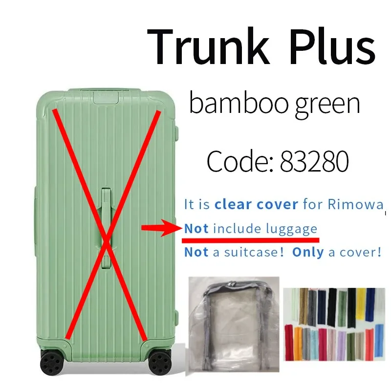 housses transparentes en pvc adaptées aux bagages rim essential 33 pouces, protection de valise de voyage, accessoires transparents, housse de protection anti-rayures