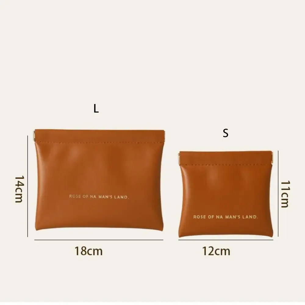 sac de maquillage simple pour rouge à lèvres, mini sac à main portable pour bijoux, sac de rangement de voyage en pu pour femmes et filles