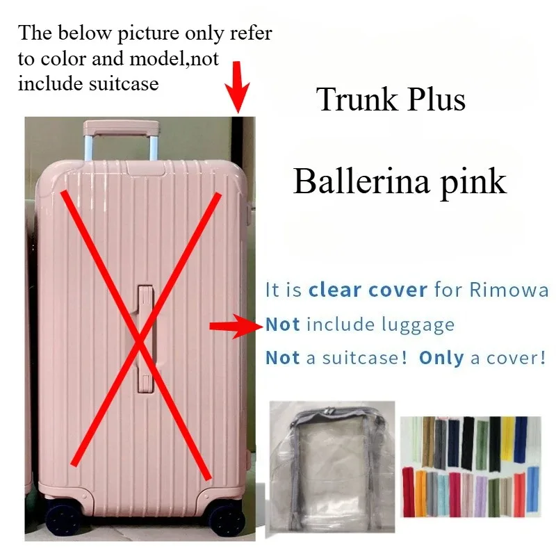 housses transparentes en pvc adaptées aux bagages rim essential 33 pouces, protection de valise de voyage, accessoires transparents, housse de protection anti-rayures