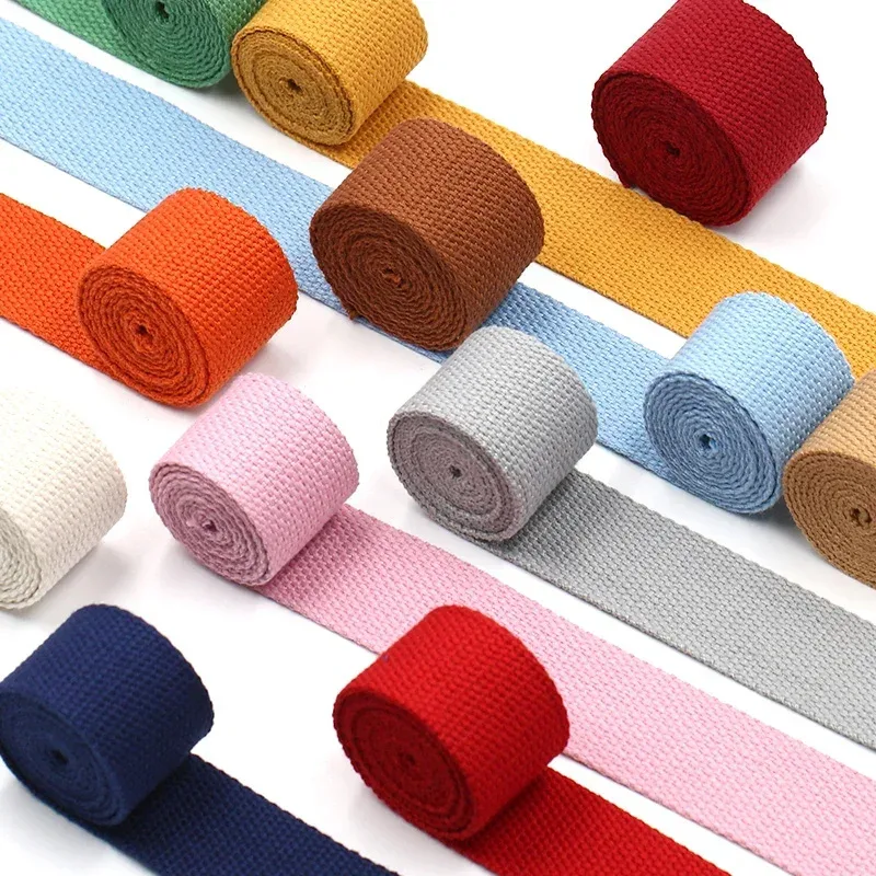 bretelles en sangle en coton 2/3/5m, fournitures artisanales, bricolage, tissu à coudre décoratif, artisanat, sangle en nylon, corde pour animaux de compagnie, accessoires pour sac à dos