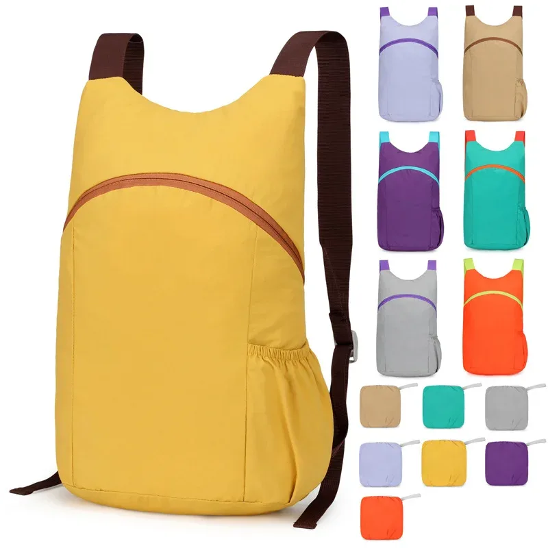 sac à dos pliable ultraléger, portable, imperméable, pour la randonnée en plein air, pour hommes et femmes, sac de voyage, sac de sport