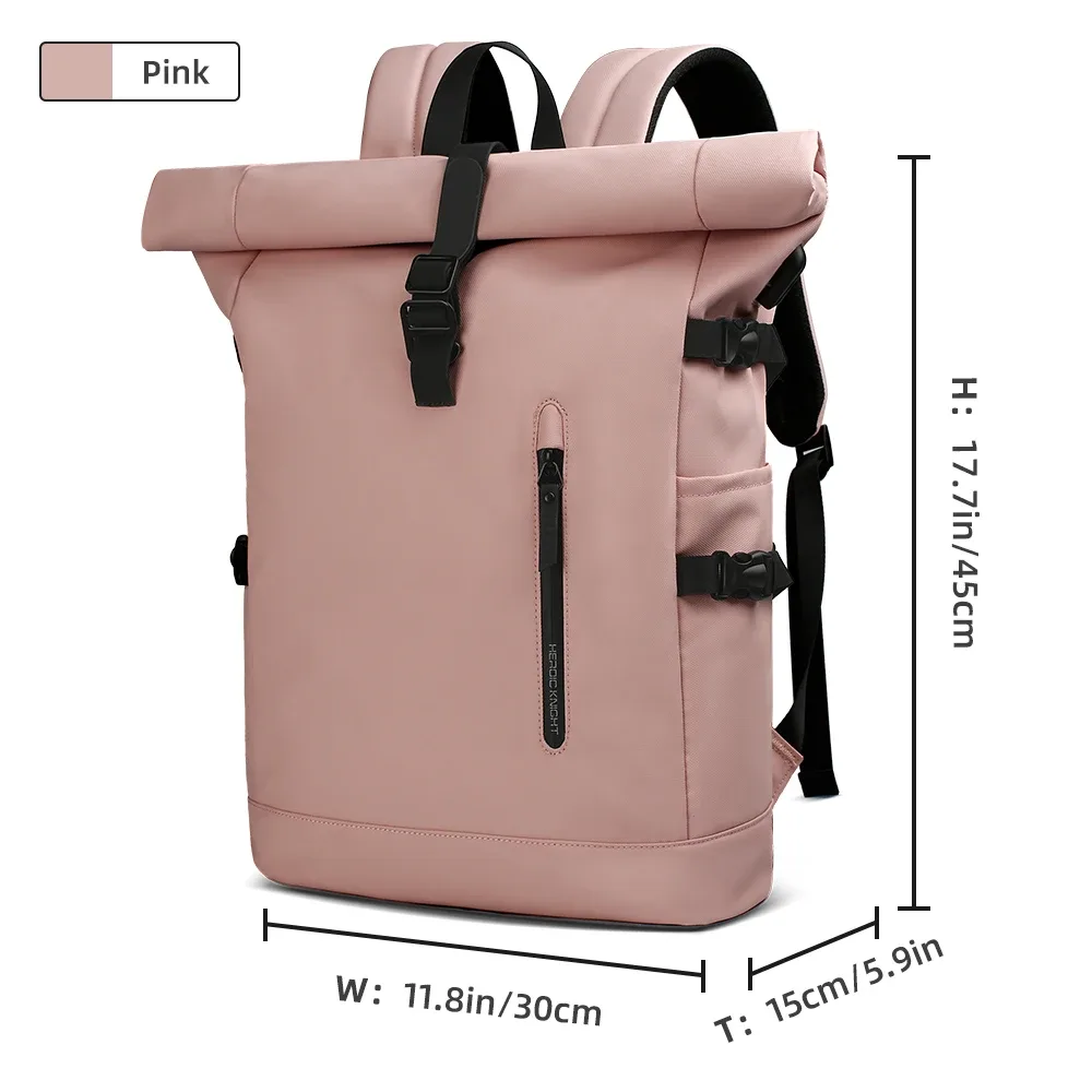 hk grand sac à dos pour ordinateur portable 15.6 pouces hommes sac à dos de voyage antivol pour affaires université vélo école sac à dos avec port usb