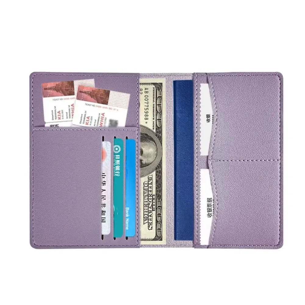 housse de passeport de voyage en pu, multifonction, plusieurs emplacements pour cartes, sac de passeport, accessoires de voyage d'affaires, housse de protection pour passeport