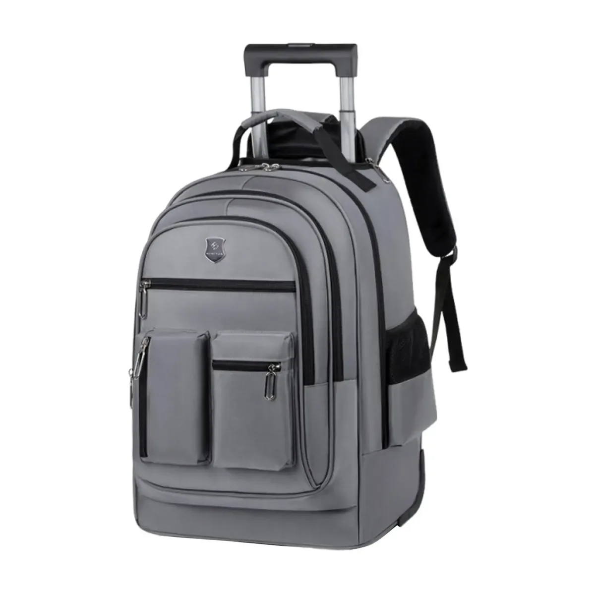 sac à dos de voyage à roulettes pour hommes et femmes, chariot léger, cabine d'affaires, étui à bombes pour ordinateur portable roulant, voyage d'affaires, adultes